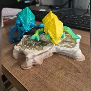 Blue Or Yellow Chameleon 3D Printed Kids Toys